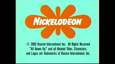 2003 nickelodeon commercials|klasky csupo nickelodeon 2003.